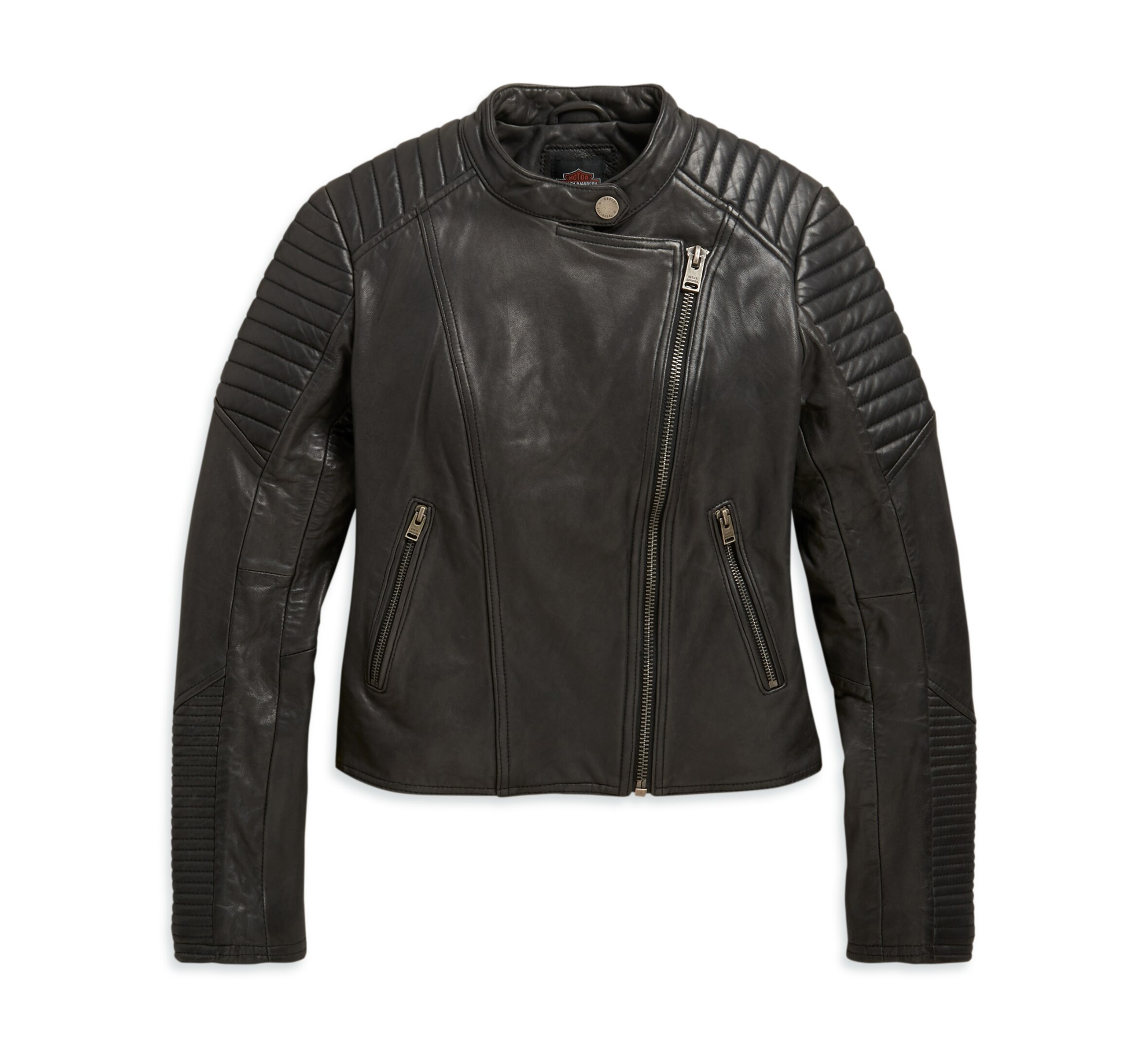 Men Genuine Lambskin Leather Motorcycle Slim fit Jacket Bomber Biker Jacket FK
